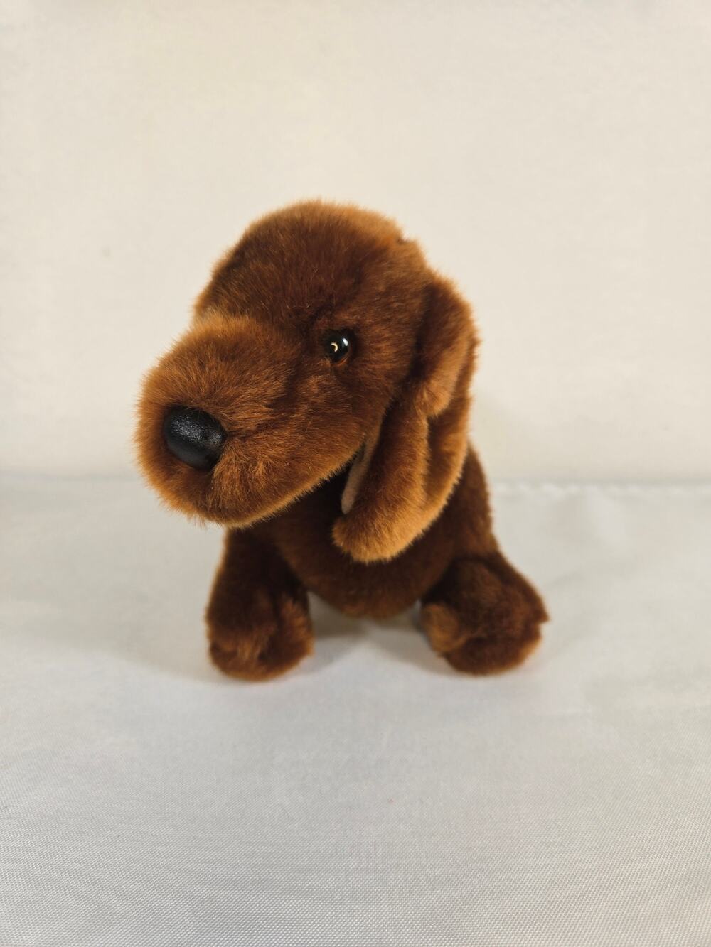 Douglas Dilly Russet Brown Floppy Eared Furry 12 Inch Dachshund Plush.